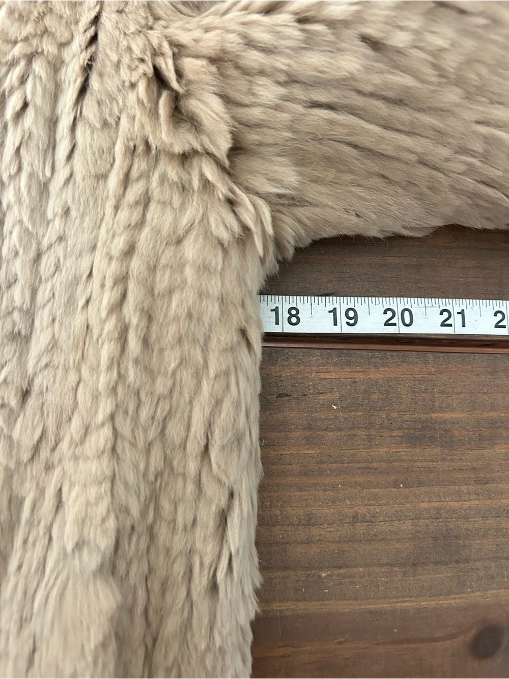 June Real Rabbit  Fur Zip Jacket  XS - Picture 6 of 7